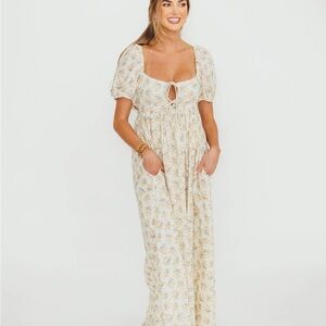 Worth Collective: Haven 100% cotton tie front maxi (price firm)